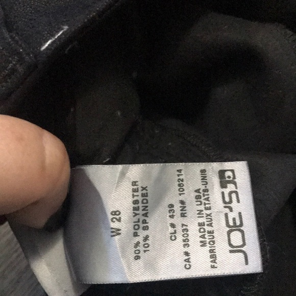 Joes Sz 28 Icon black coated jeans skinny mid rise - Picture 7 of 8